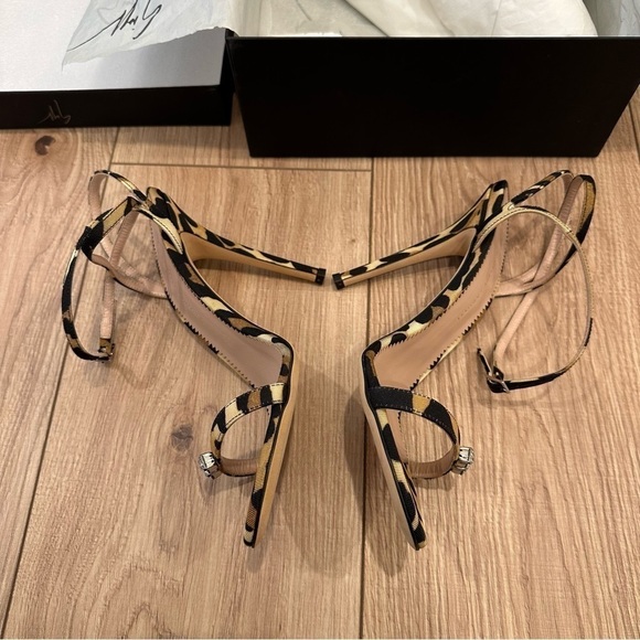 NWT Giuseppi Zanotti Alien Crystal-Detailed Leopard Sandals - Picture 11 of 15